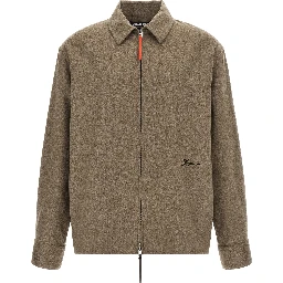 Beige Virgin Wool Blouse