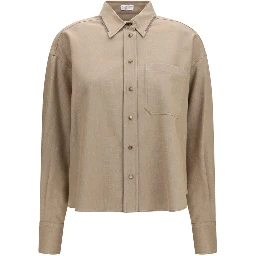 Beige Denim Shirt