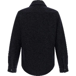 Blue Virgin Wool Blouse