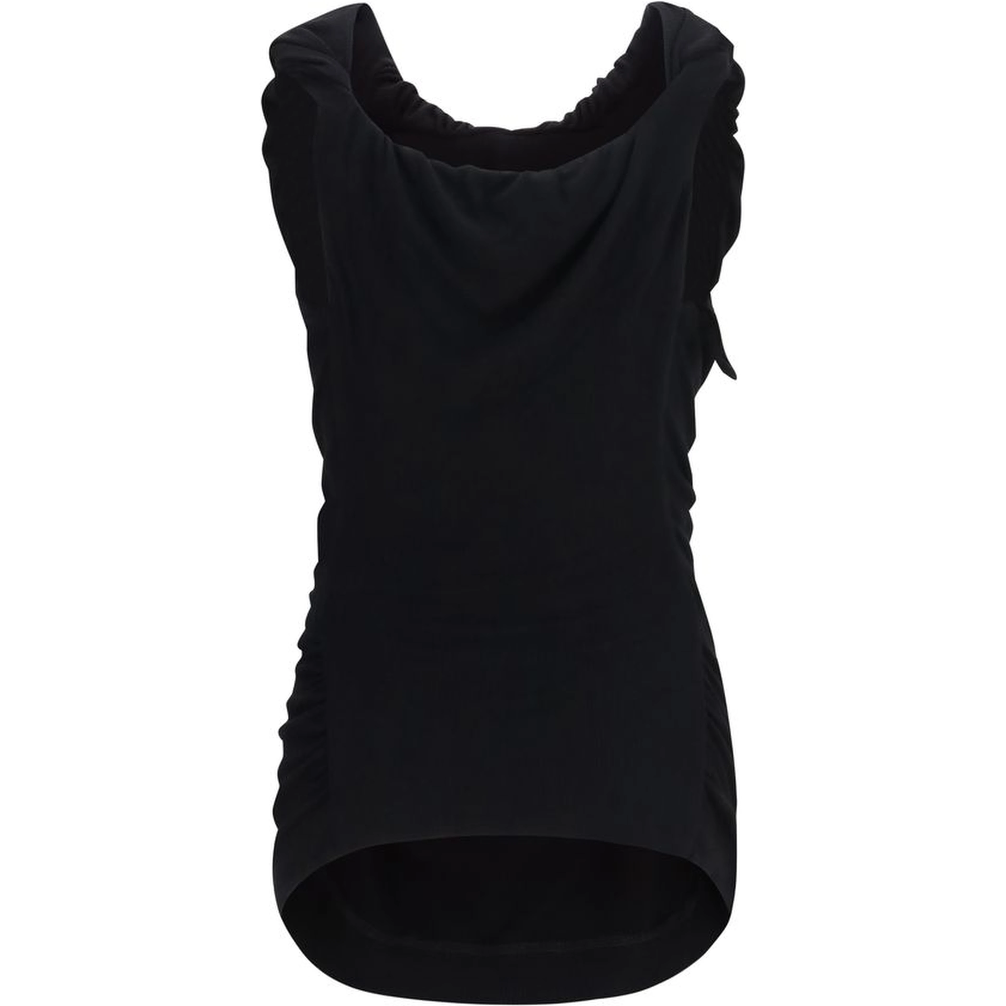 Black Viscose Shortsleeve Shirt