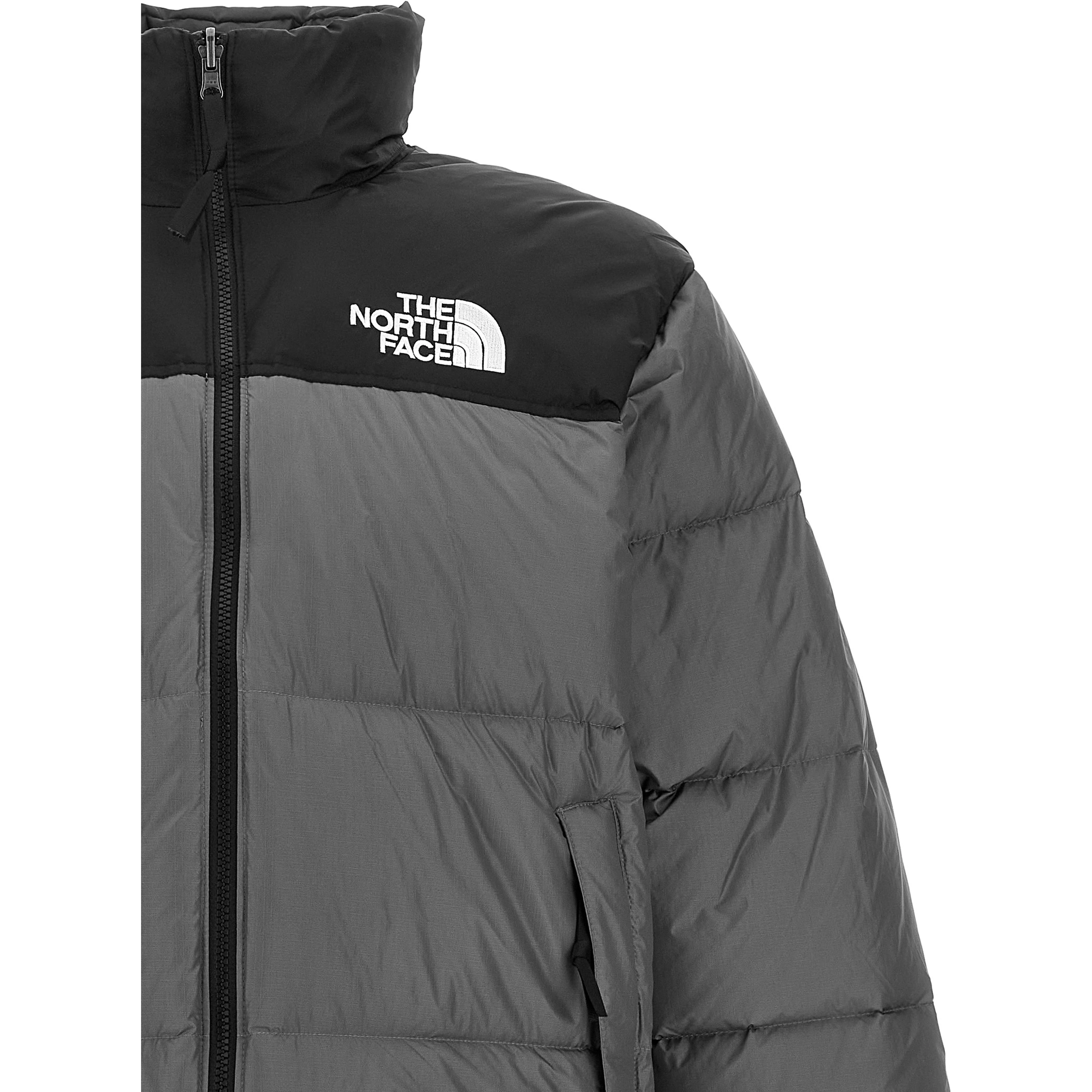 Gray Nylon Full-Length Jacket