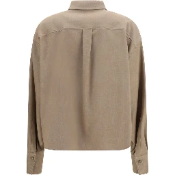 Beige Denim Shirt