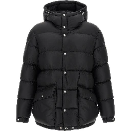 Black Polyamide Full-Length Jacket