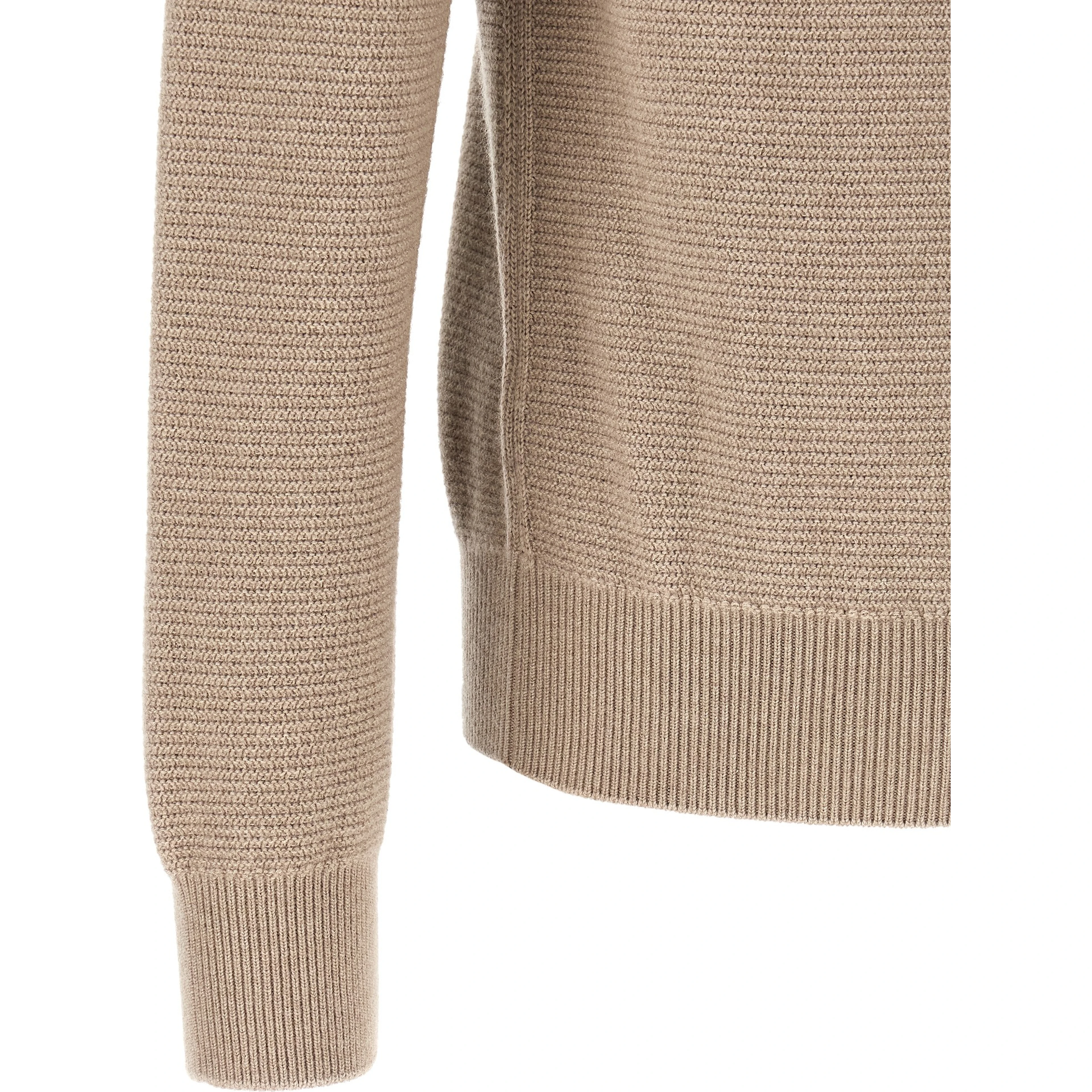 Beige Cashmere Polo Shirt