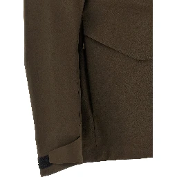 Brown Nylon Shell Jacket
