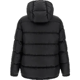 Black Polyamide Full-Length Jacket