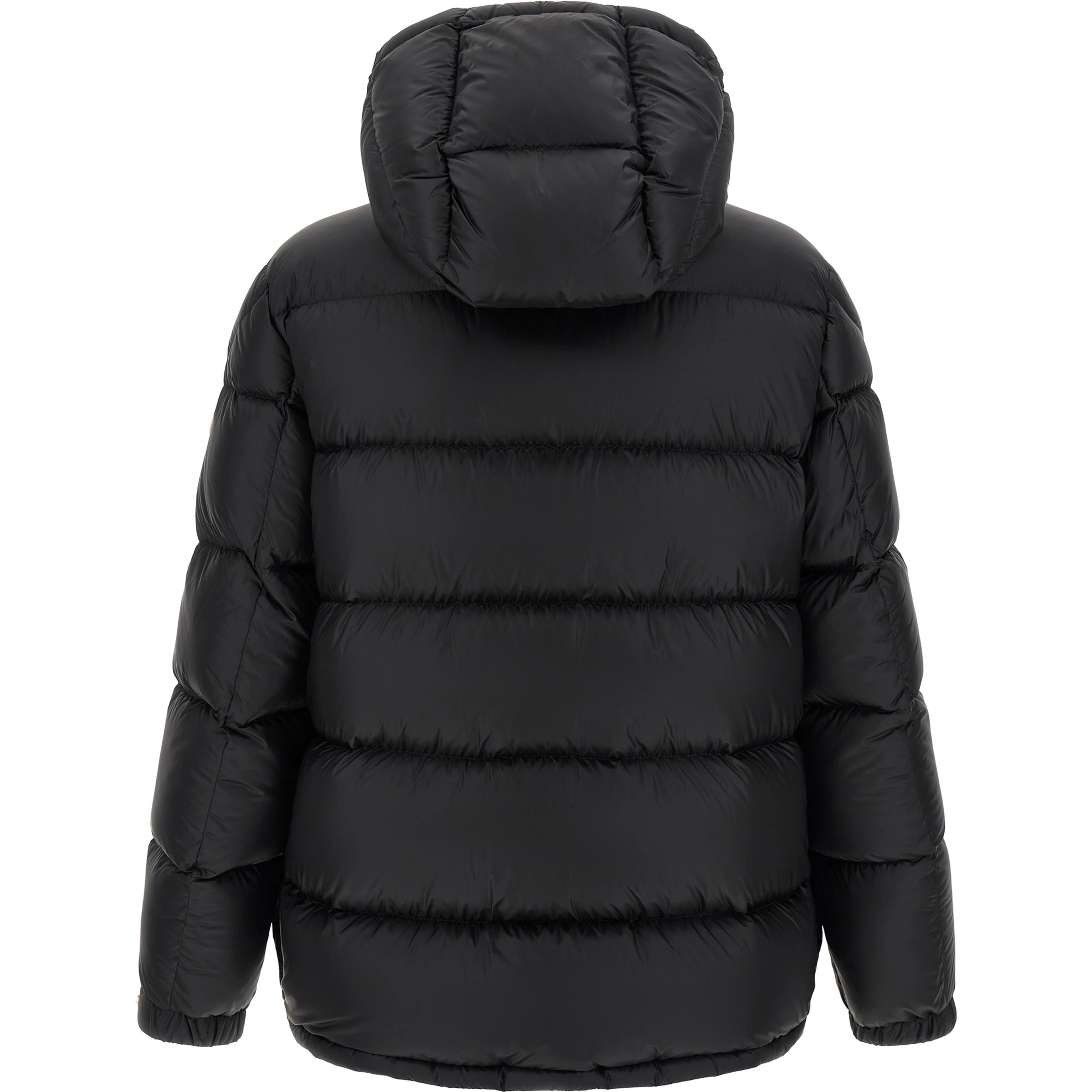 Black Polyamide Full-Length Jacket