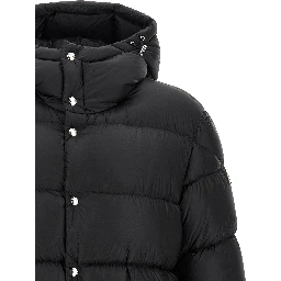 Black Polyamide Full-Length Jacket