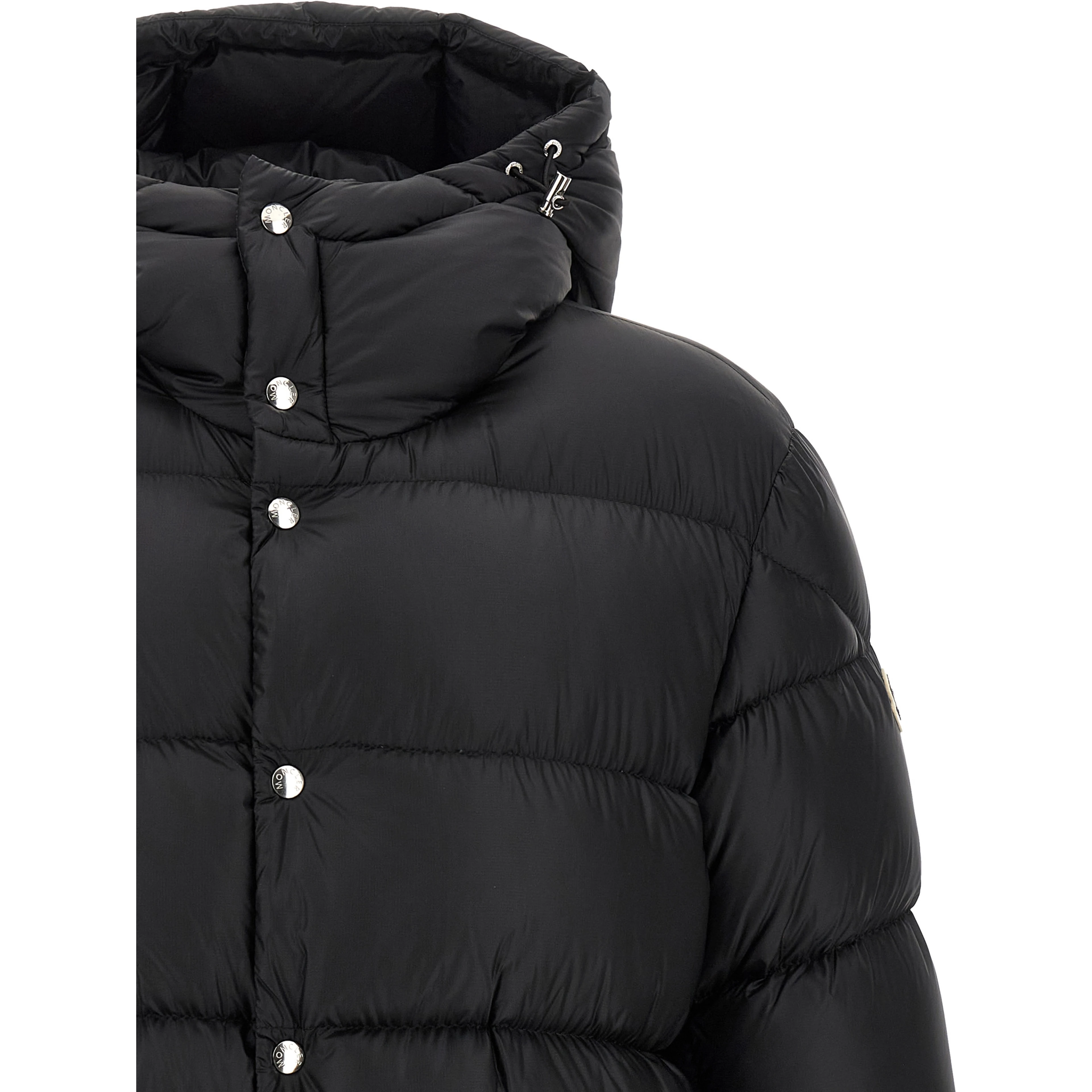 Black Polyamide Full-Length Jacket
