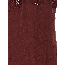 Bordeaux Viscose Long Dress