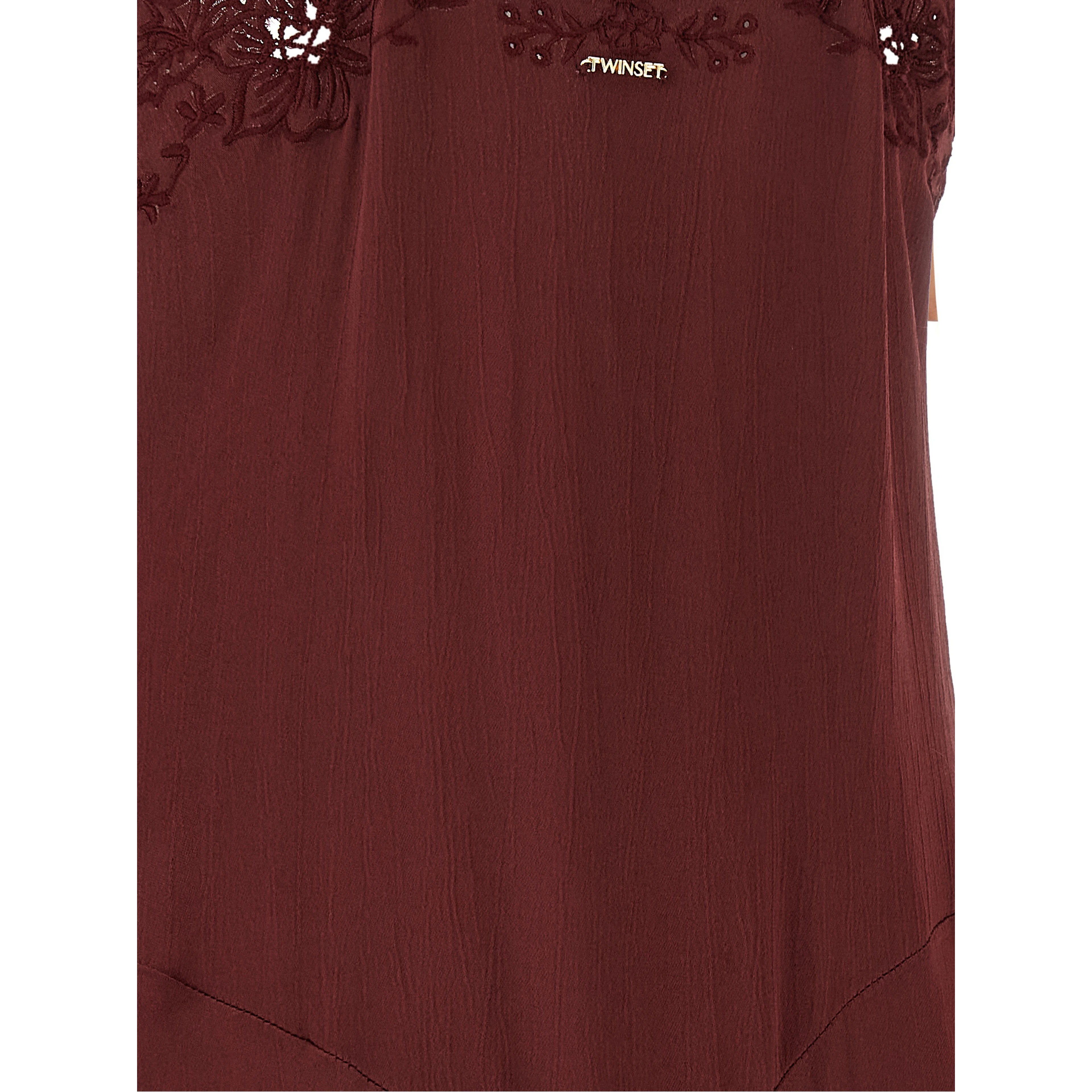 Bordeaux Viscose Long Dress