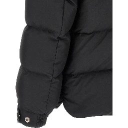 Black Polyester Full-Length Jacket