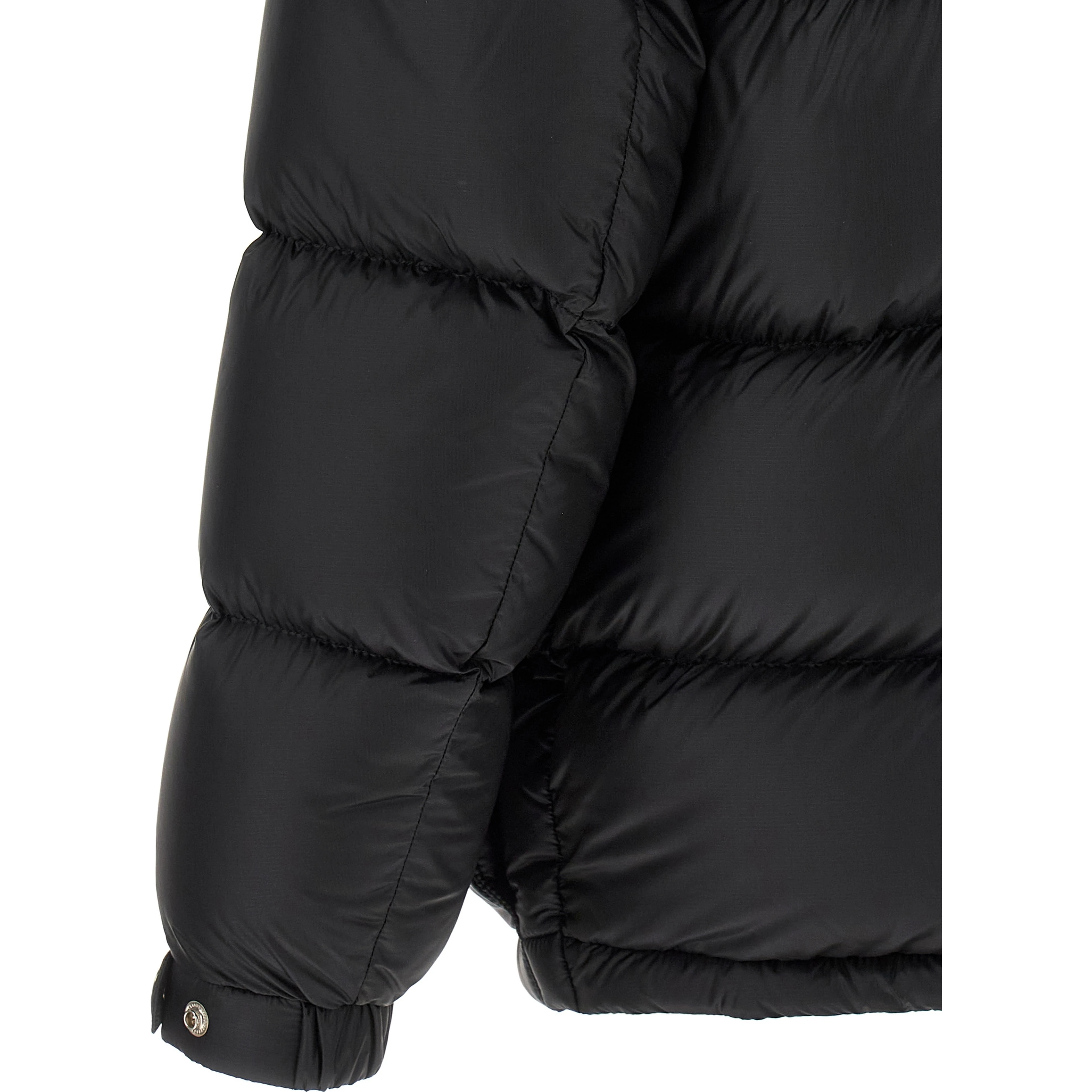 Black Polyamide Full-Length Jacket