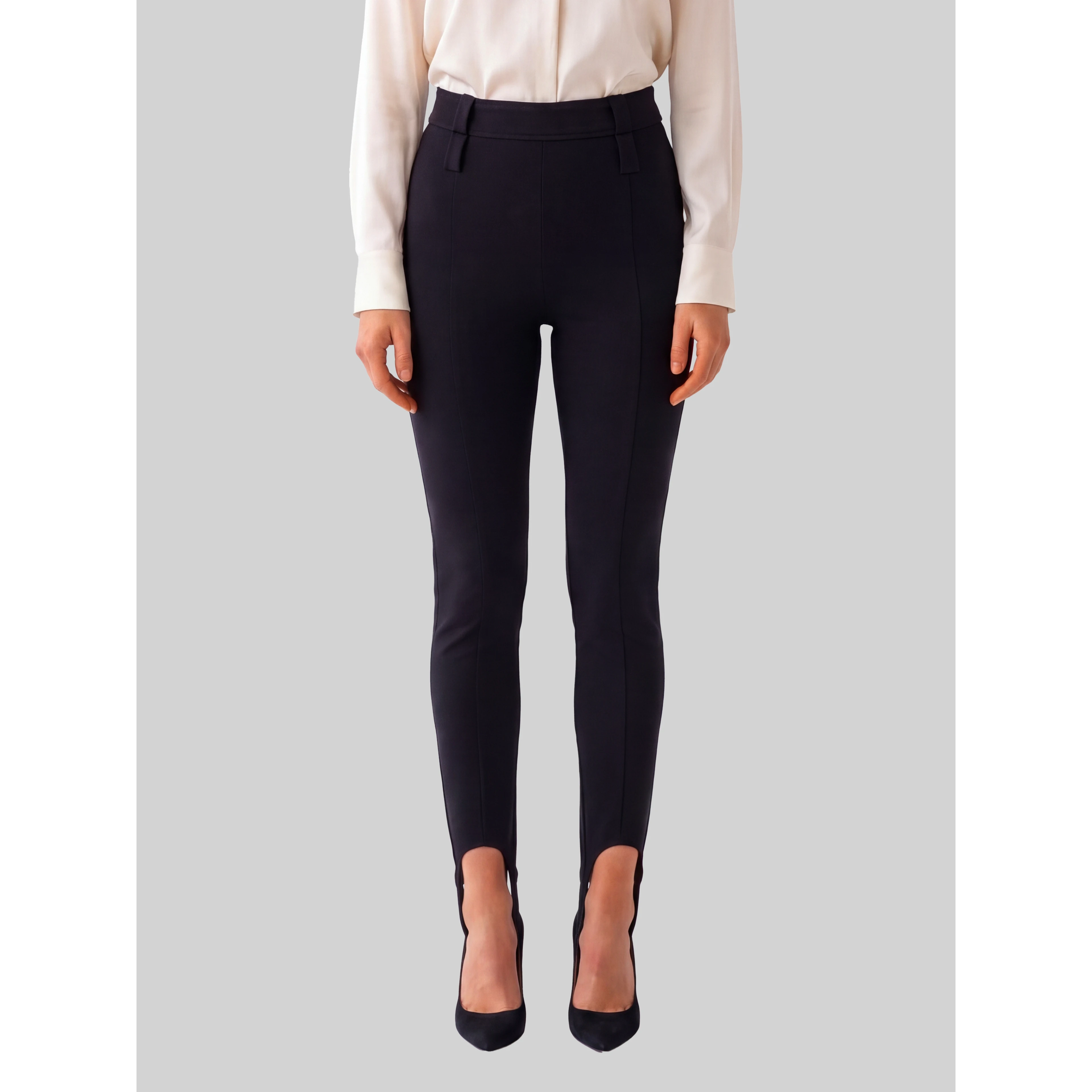 Lili black stirrup pants