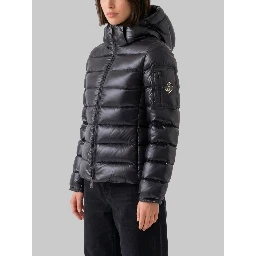 Black short down jacket