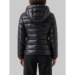 Black short down jacket