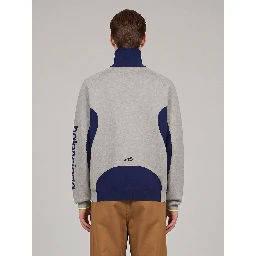Zip-up knit cardigan