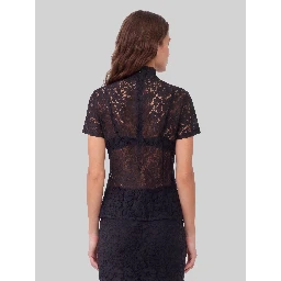 Lace top in black