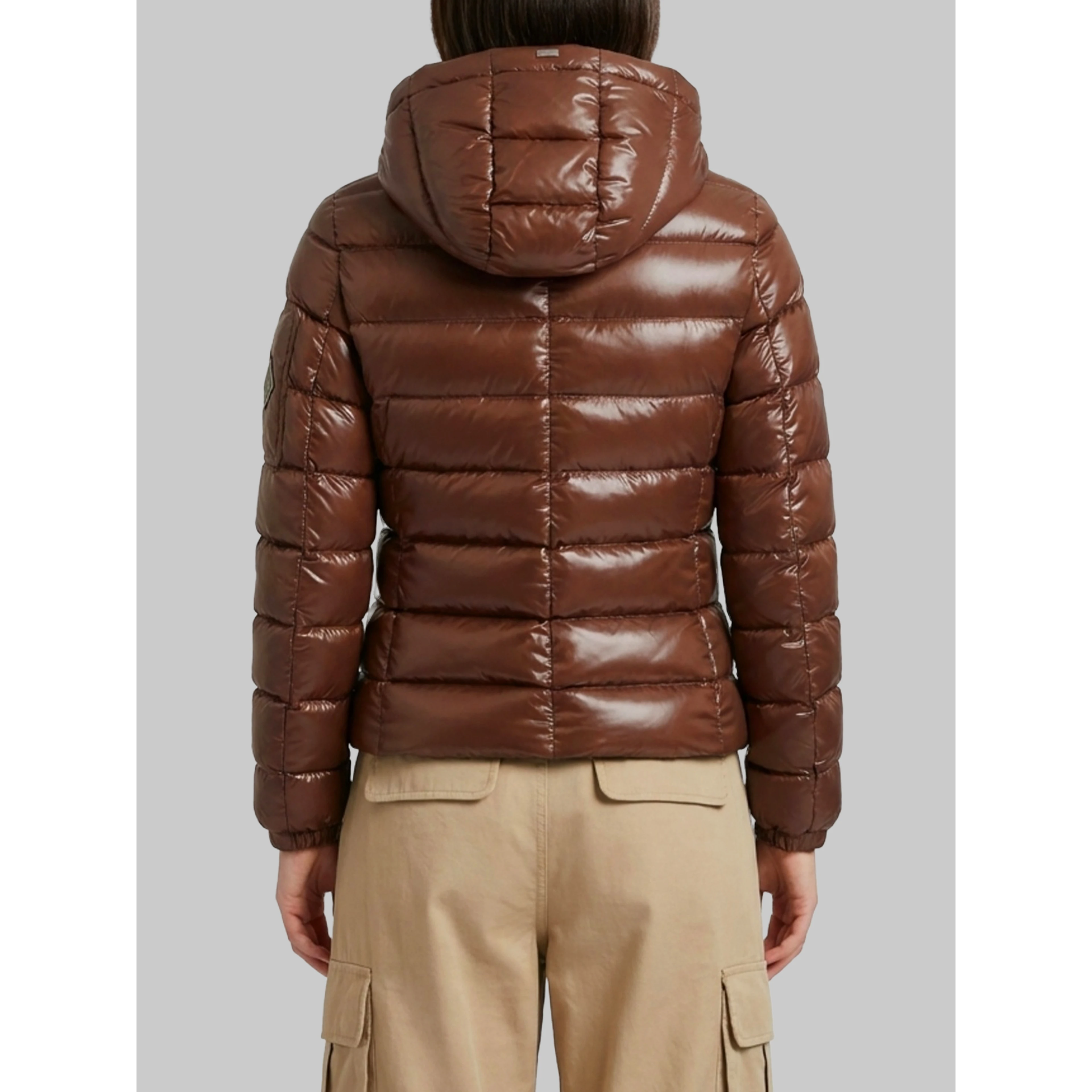Brown short down jacket