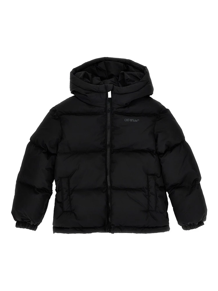 Arrow print padded jacket