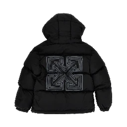 Arrow print padded jacket