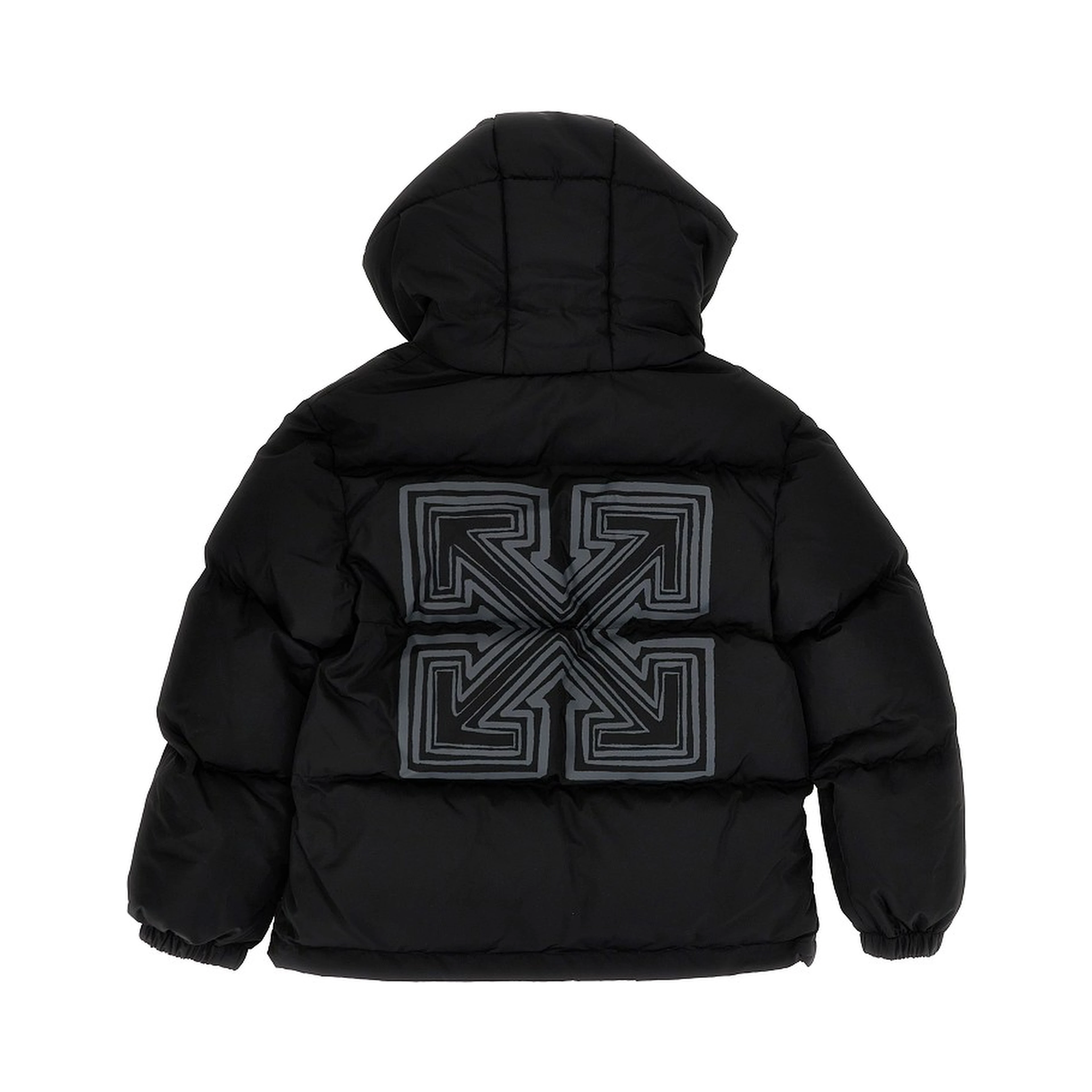 Arrow print padded jacket