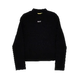 'Off Stamp' jersey turtleneck top