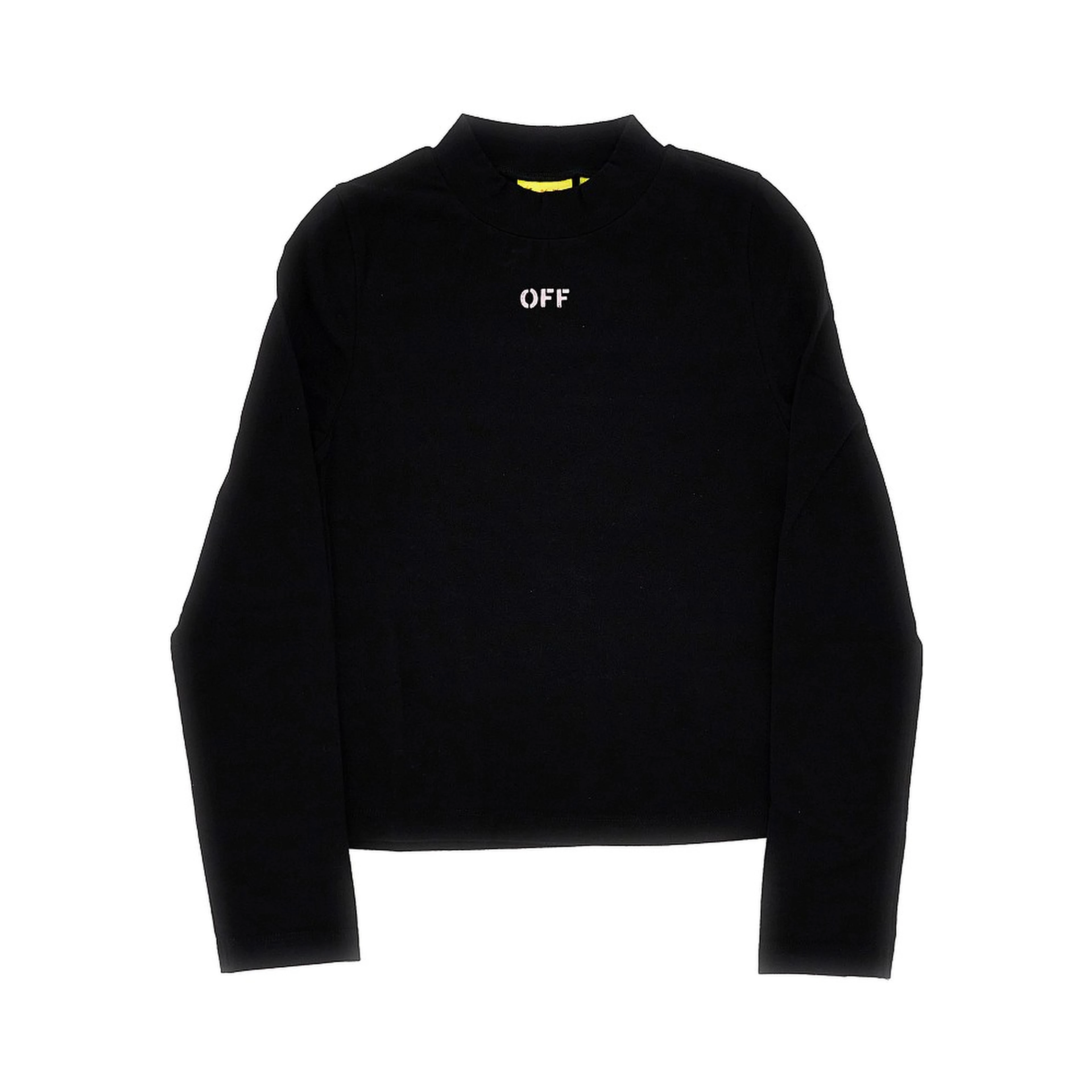 'Off Stamp' jersey turtleneck top