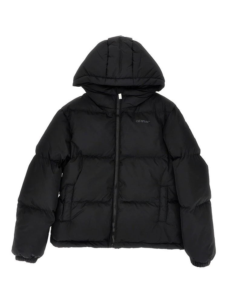 Arrow print padded jacket