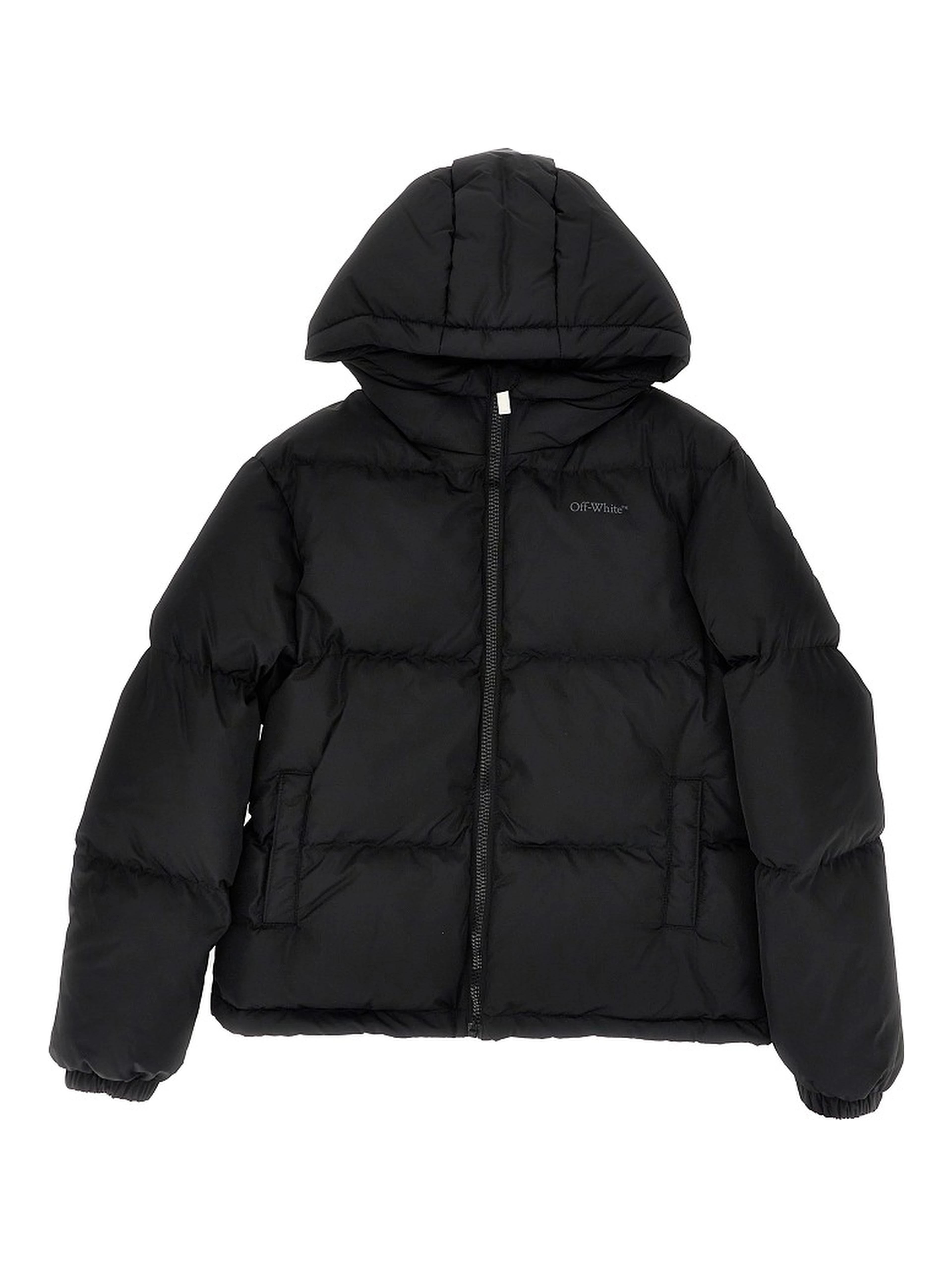 Arrow print padded jacket