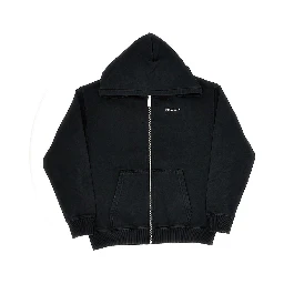 Arrow print full-zip hoodie