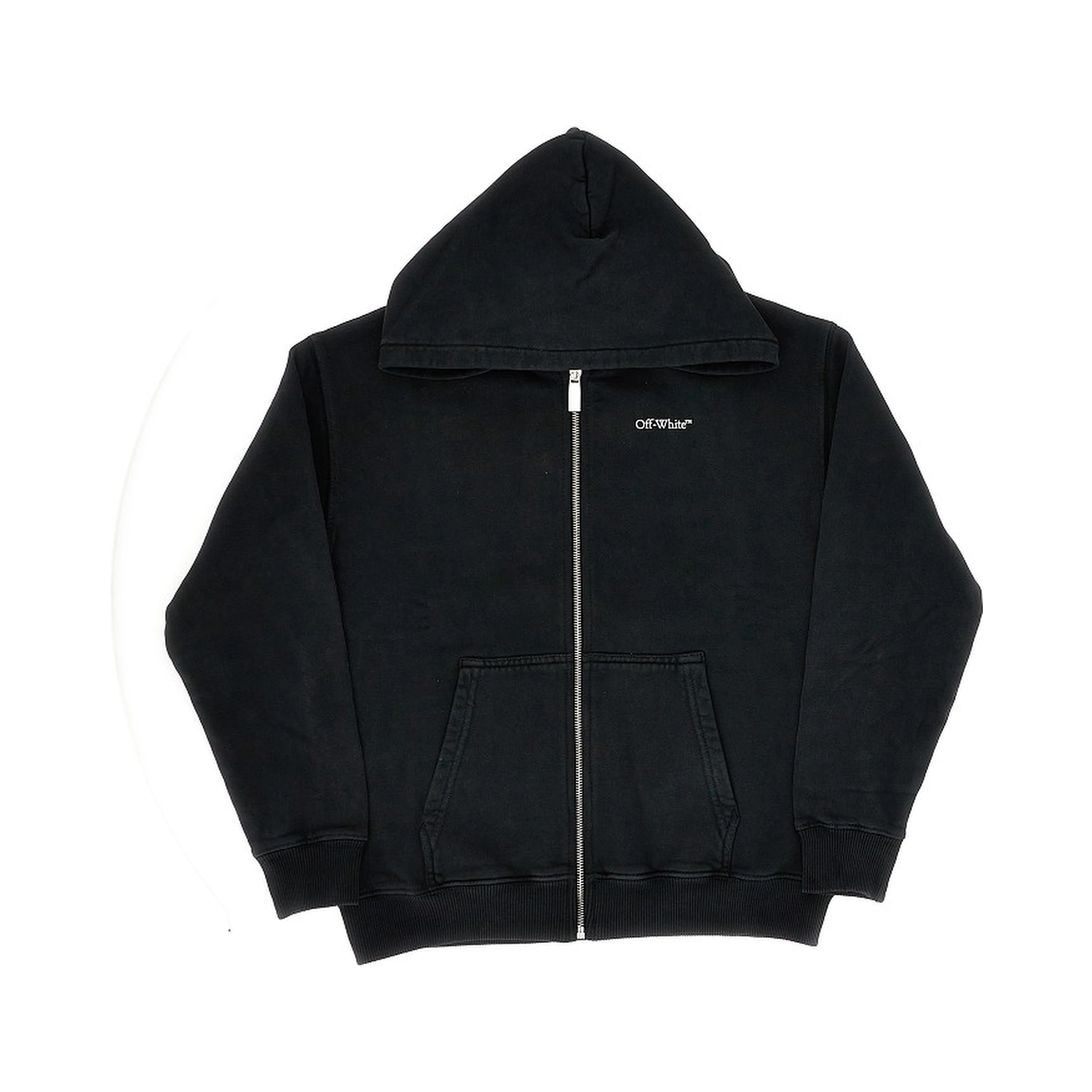 Arrow print full-zip hoodie
