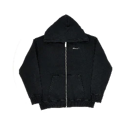 Arrow print full-zip hoodie