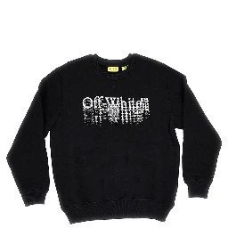 'Big Bookish Stamp' print crewneck sweatshirt