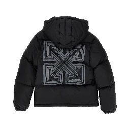 Arrow print padded jacket