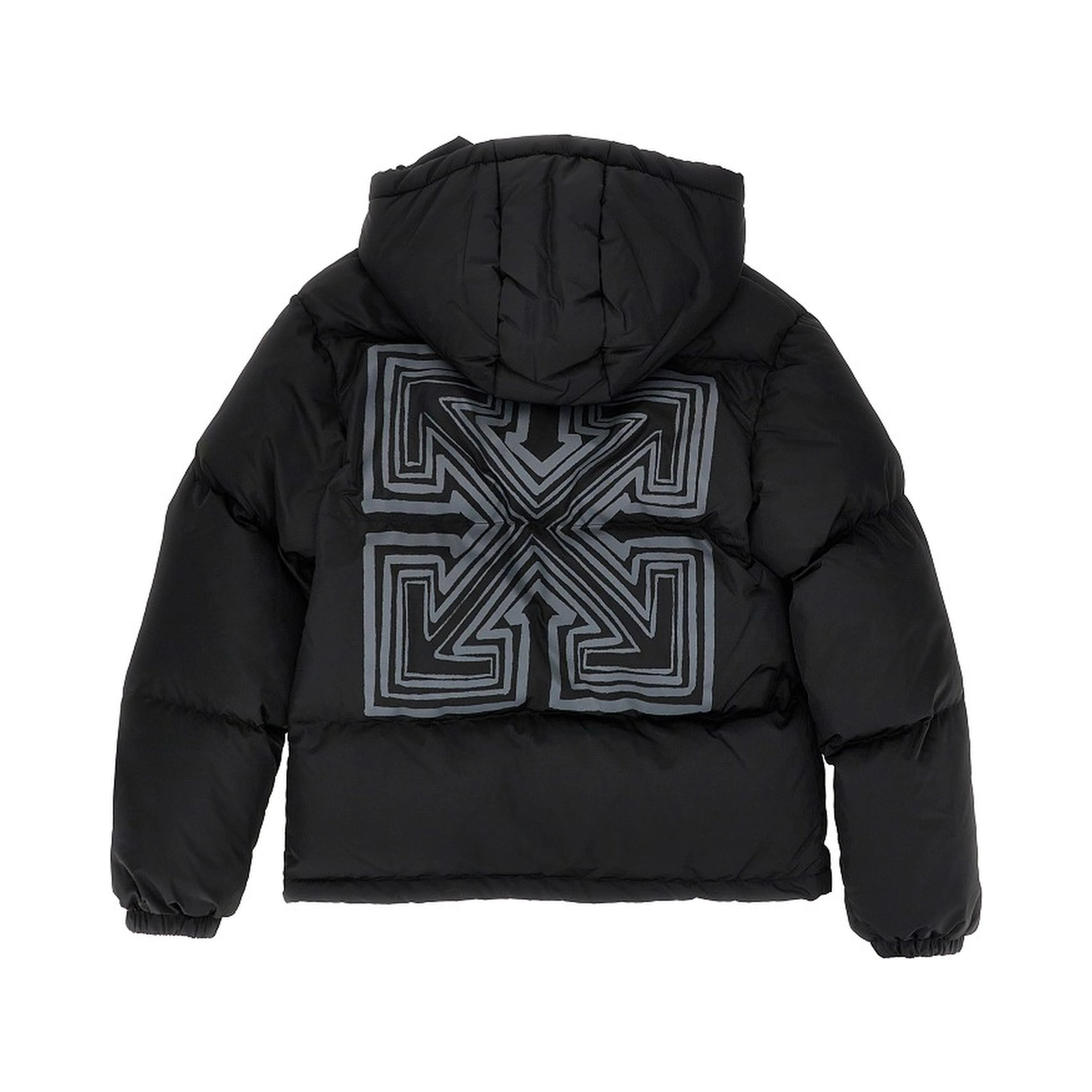Arrow print padded jacket