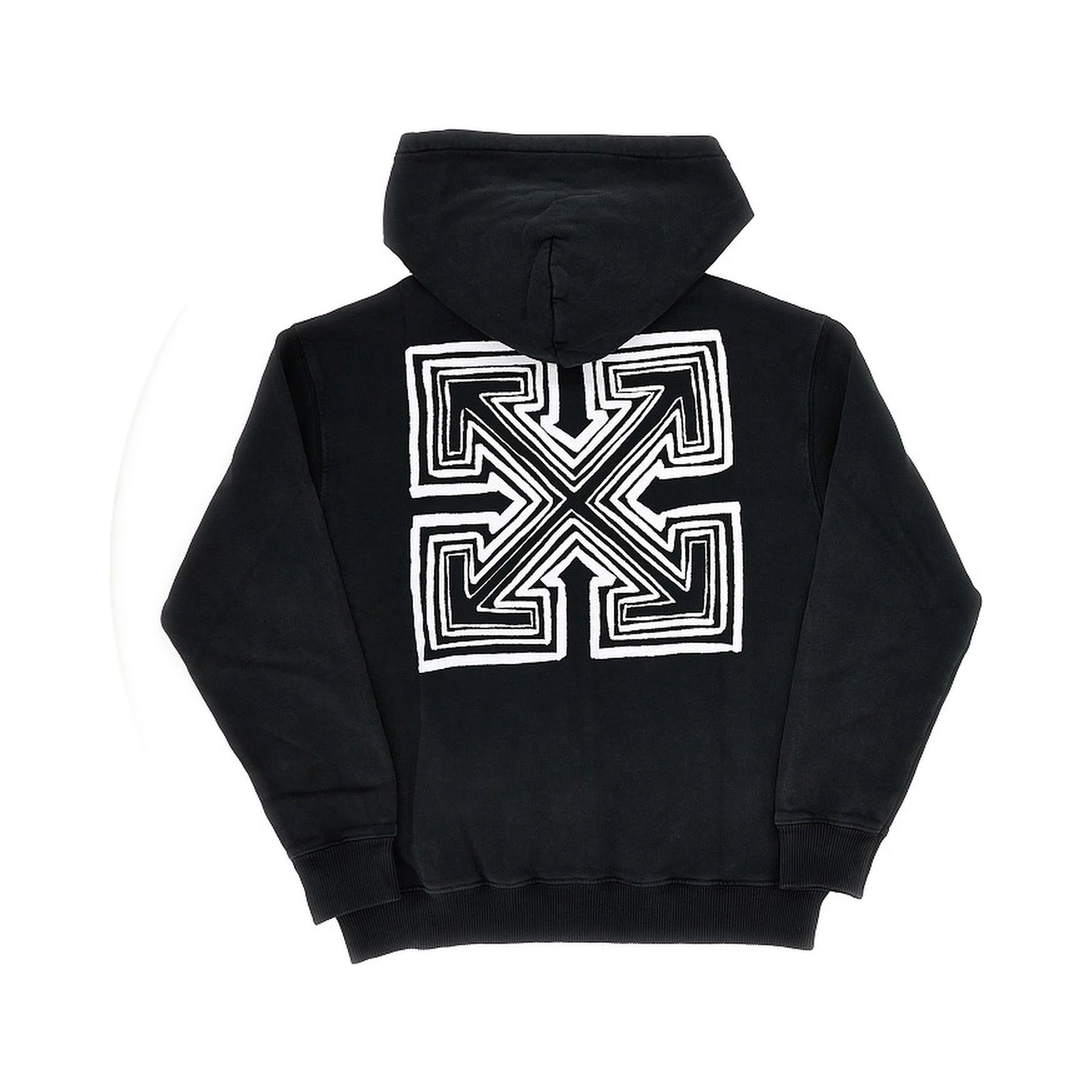 Arrow print full-zip hoodie