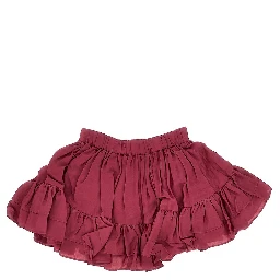 Flounced mini skirt with Chloé chain