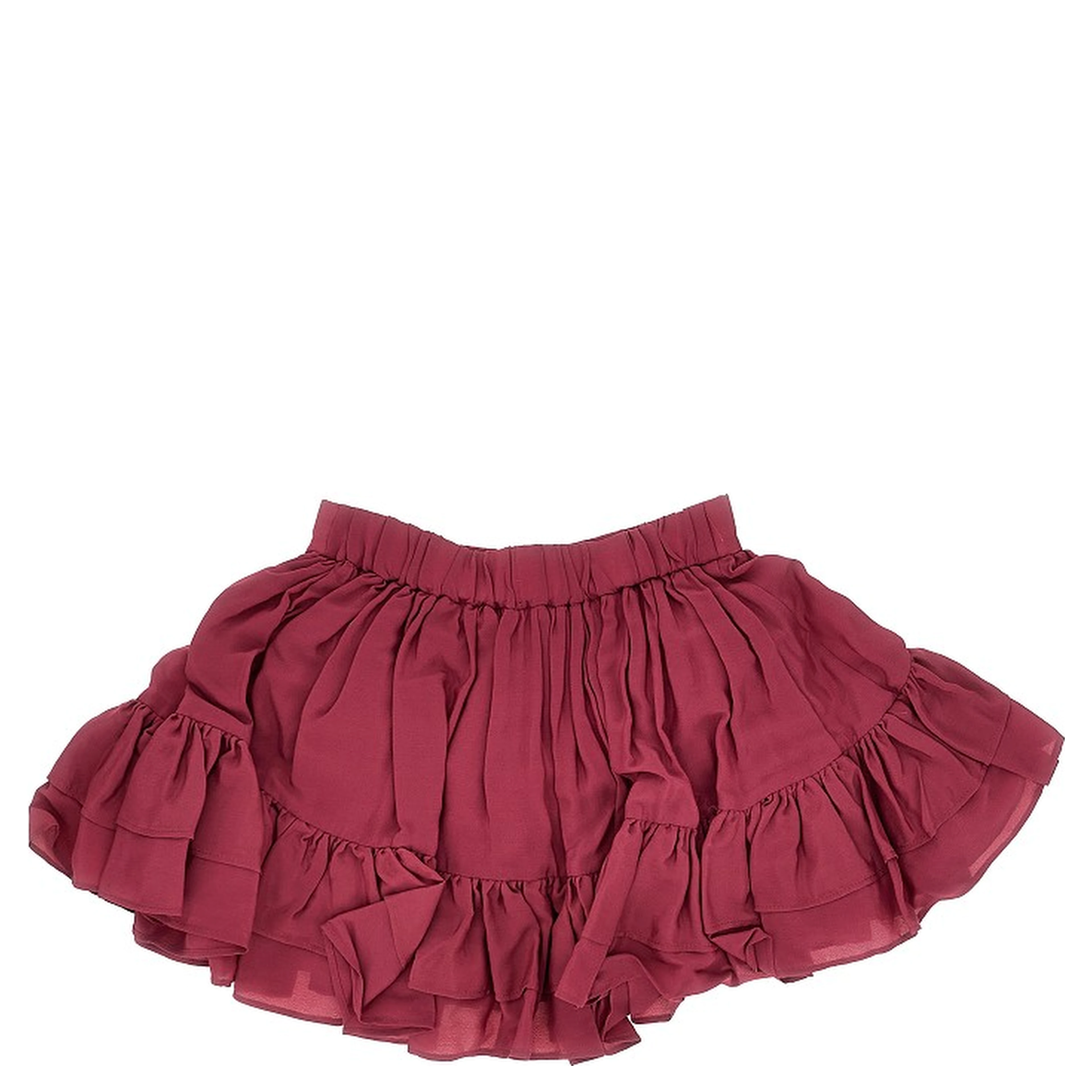 Flounced mini skirt with Chloé chain