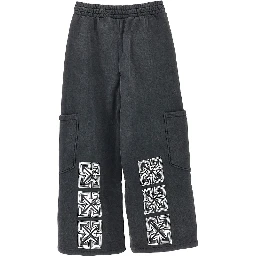 'Arrow Monogram' cargo sweatpants