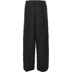 Wide leg pleated pants