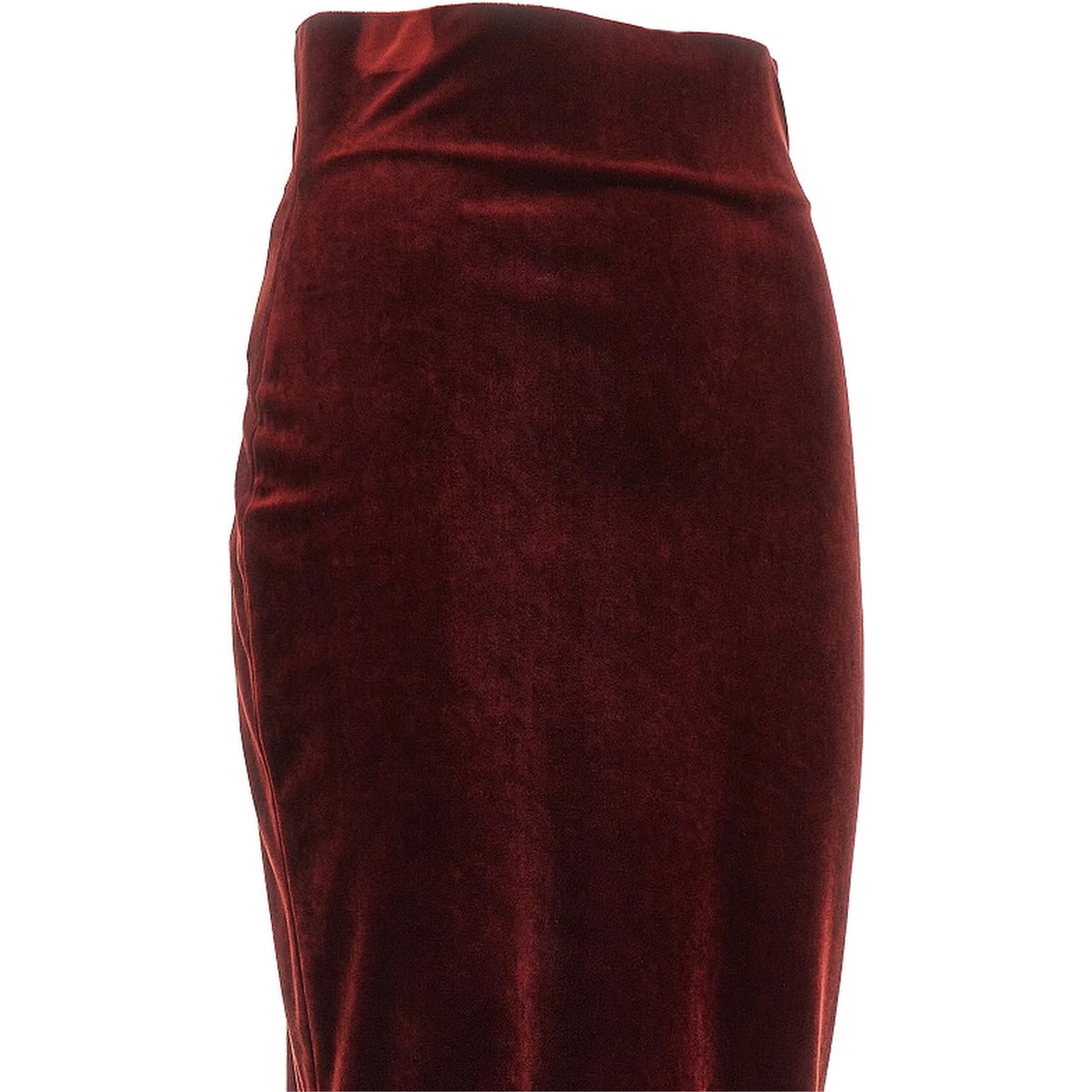 Velvet midi skirt