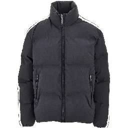 Logo print Track puffer jacket