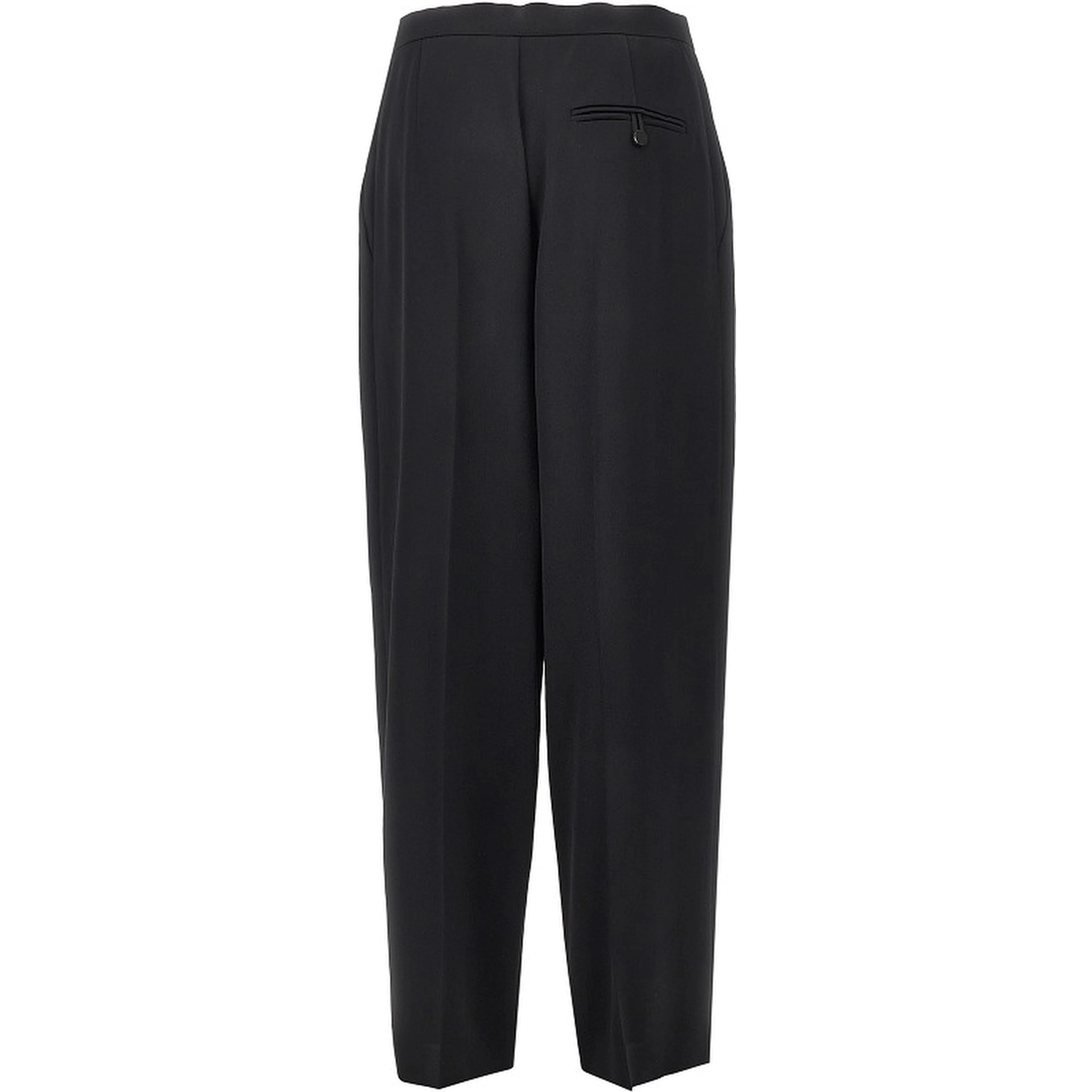 Wrap-over satin pants