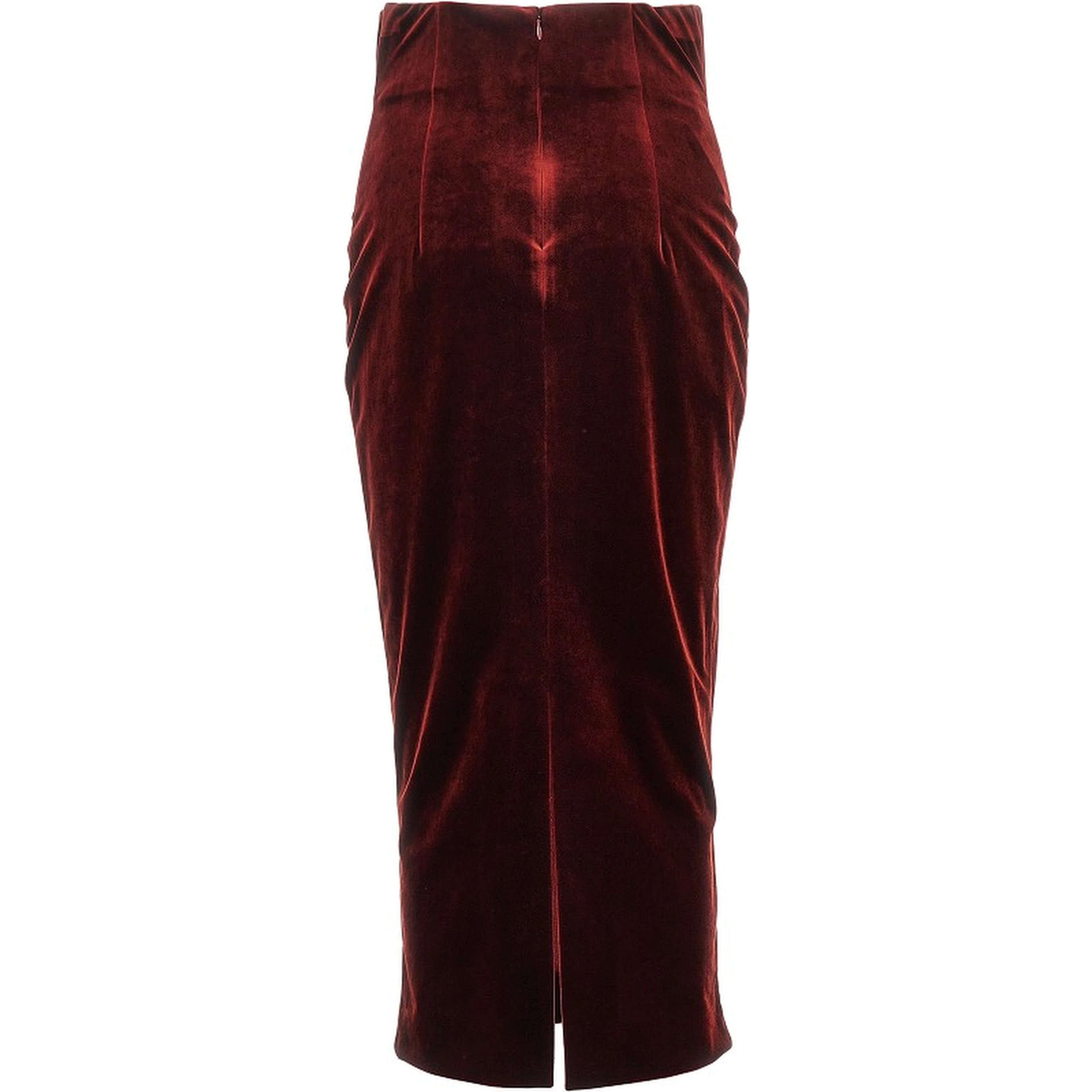 Velvet midi skirt