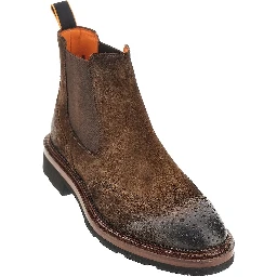 Suede leather Chelsea boots