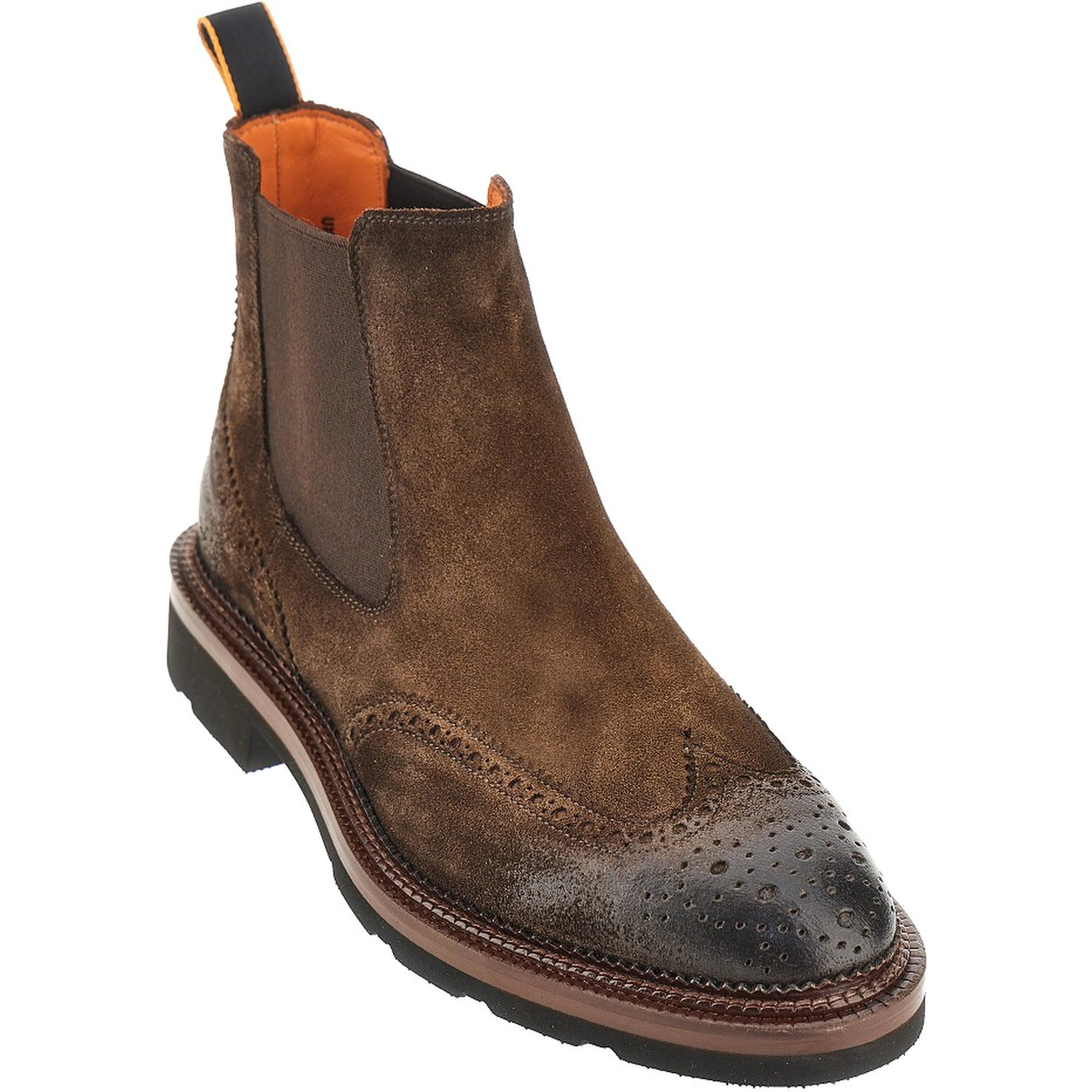 Suede leather Chelsea boots