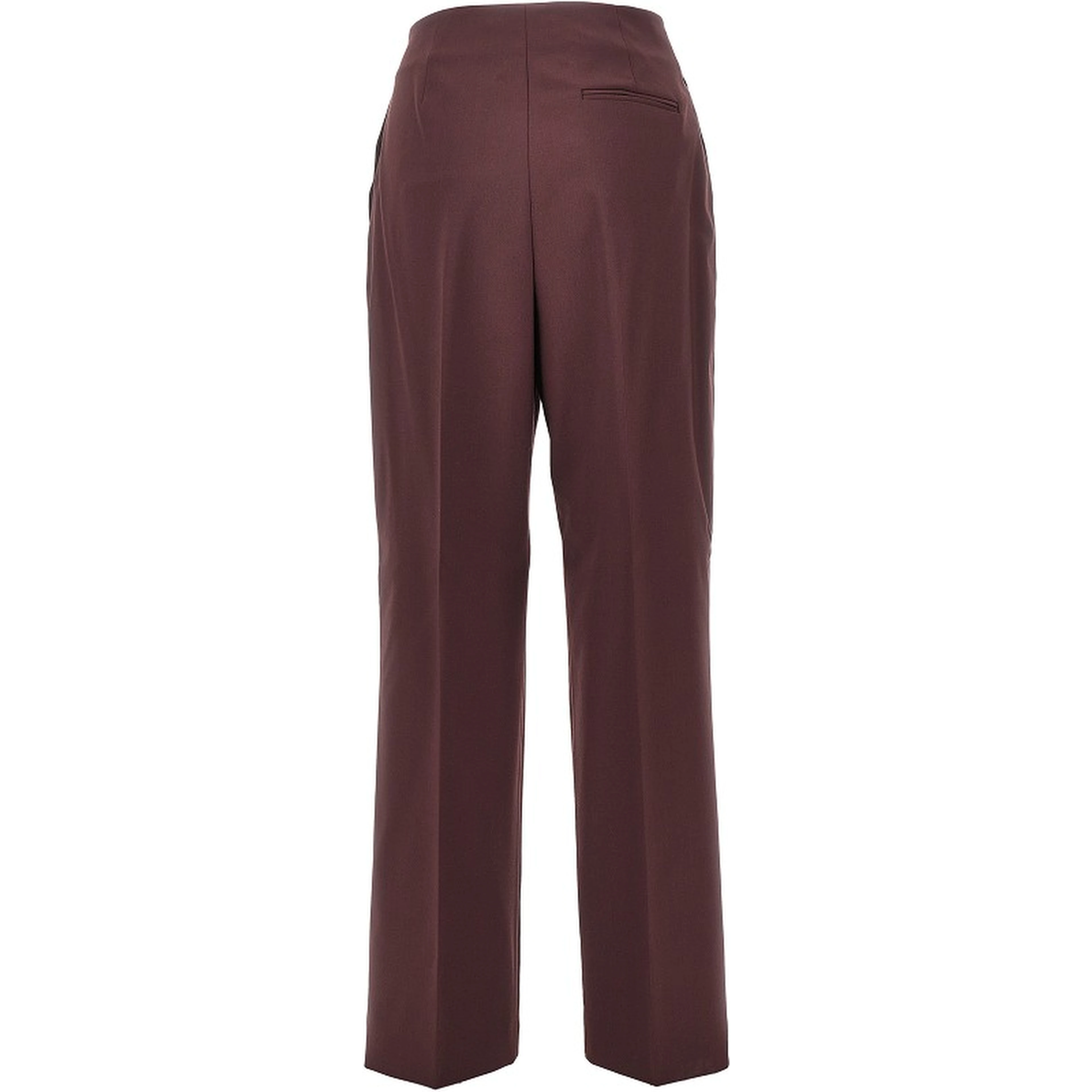 Wool-blend tailored cigarette pants