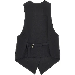 Embroidered tailored vest