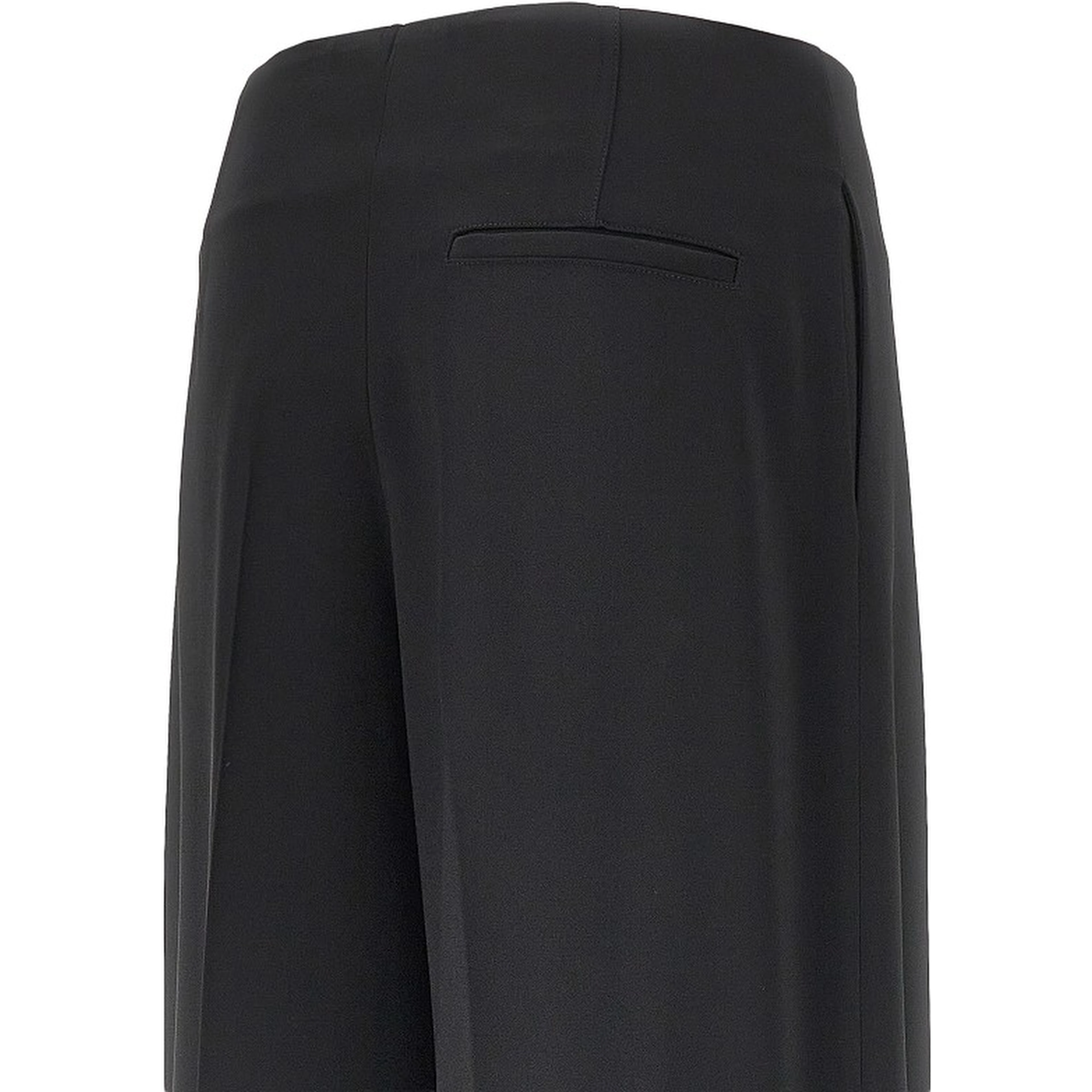 Wide leg pleated pants